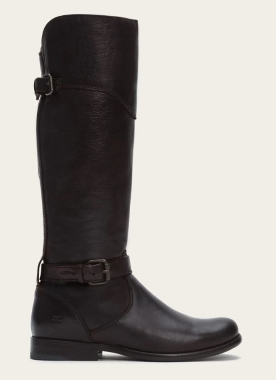 FRYE dark chocolate brown 100% leather knee high Phillip equestrian riding boots